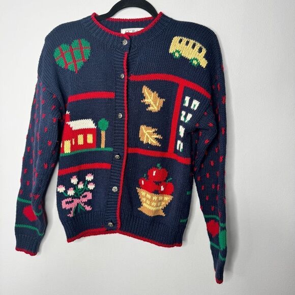 Vintage C.C bates cardigan kids size L/14 - Picture 1 of 5